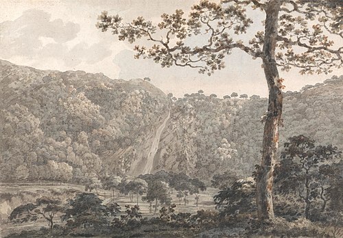 The Falls at Powerscourt, Co. Wicklow, Ireland, , William Pars