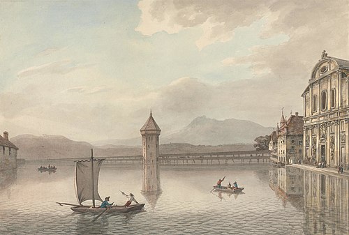A View at Lucerne, 1775, William Pars