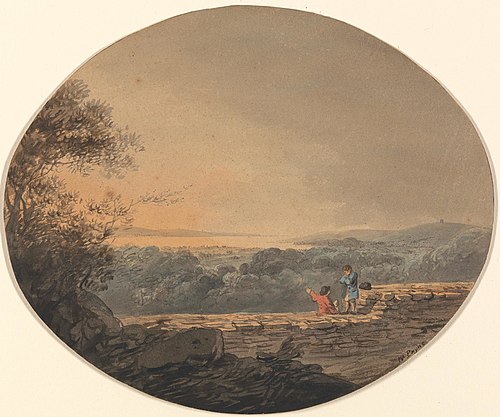 Distant View of Exmouth from Exeter, , William Payne