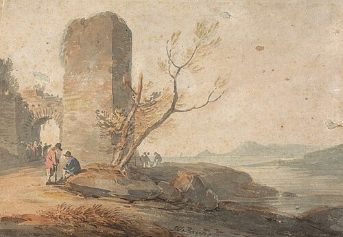 Figures by a Ruined Arch, , William Payne