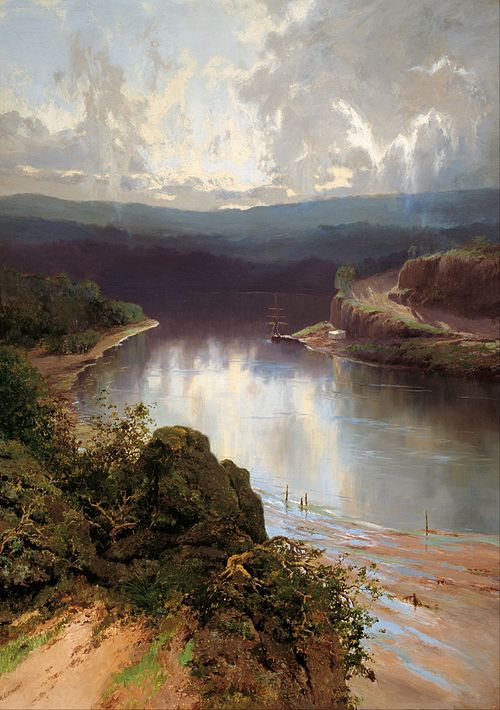 An Australian fjord, 1500, William Charles Piguenit