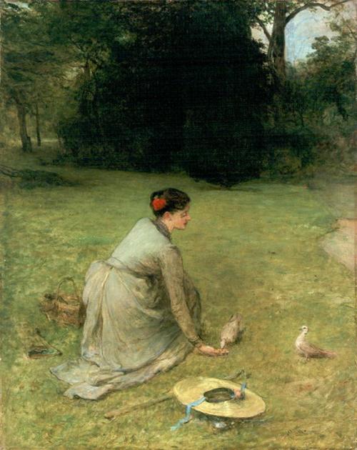 Feeding Pigeons, 1901, William Quiller Orchardson
