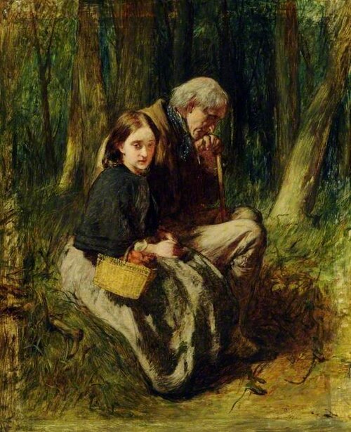 Little Nell and Her Grandfather in the Wood, 1863, William Quiller Orchardson