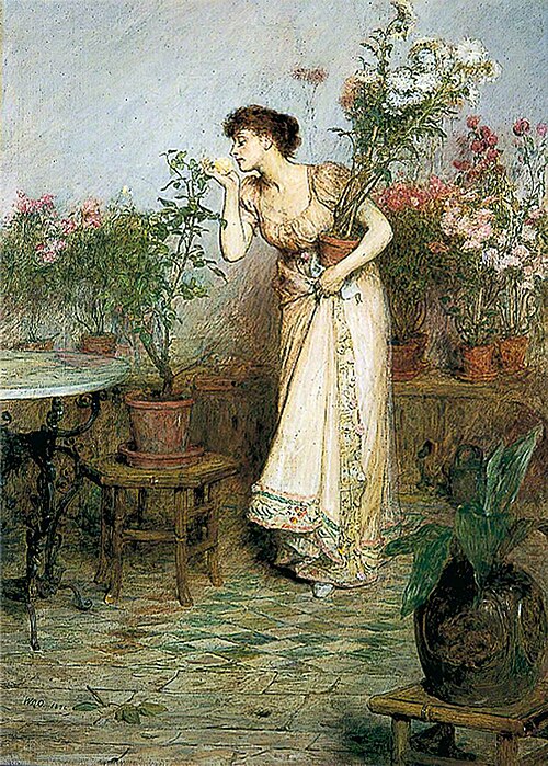 In the Conservatory, 1894, William Quiller Orchardson
