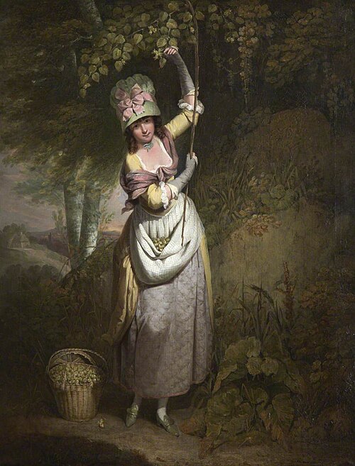 A Girl Gathering Filberts, 1782, William Redmore Bigg