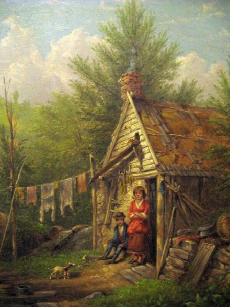 A Shanty Near Hague, Lake George, 1874, William Rickarby Miller
