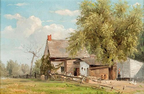 An Old Homestead, Manhattanville, 1860, William Rickarby Miller