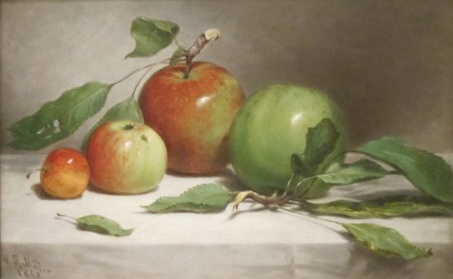 Still Life--Study of Apples, 1862, William Rickarby Miller