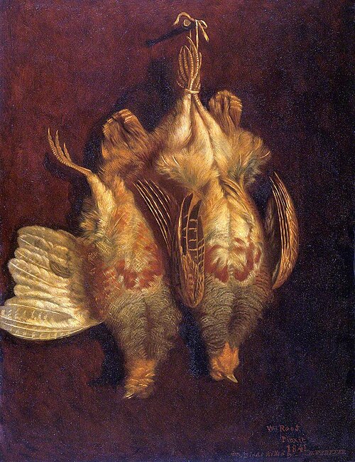 Still Life with Partridges, 1841, William Roos