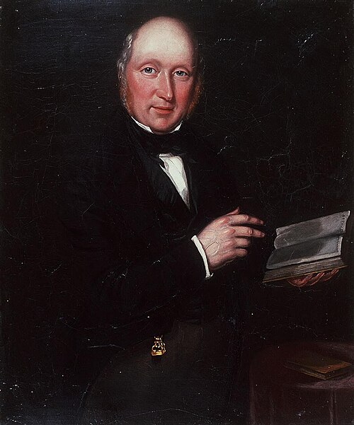 Portrait of an unidentified cleric, 1850, William Roos