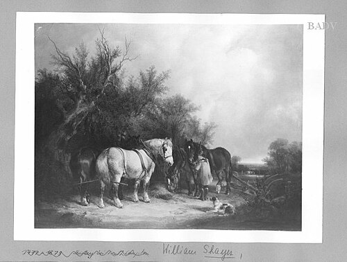 Bauer mit Pflug und zwei Gespannen, 1841, William Shayer