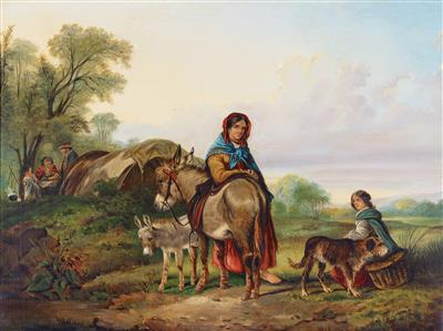 Travellers Resting, , William Shayer