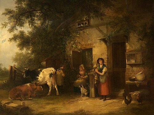 Old Farmyard Scene, 1840, William Shayer