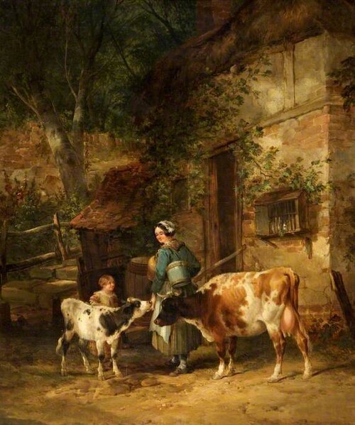 The Milkmaid, 1840, William Shayer
