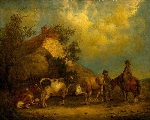 At the Farm, 1840, William Shayer
