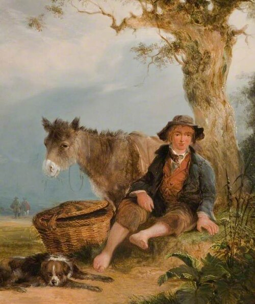 A Donkey and a Youth, 1844, William Shayer