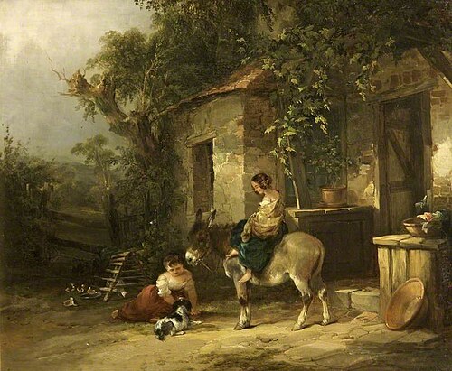 The Cottage Door, 1847, William Shayer