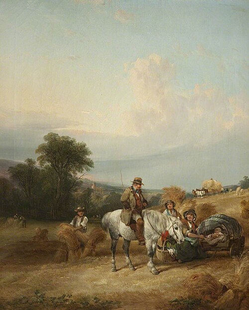 Harvest Time, 1855, William Shayer
