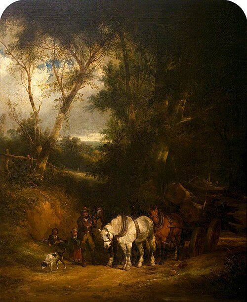 The Timber Wagon, , William Shayer
