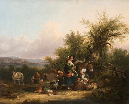 A Group of Gypsies, , William Shayer