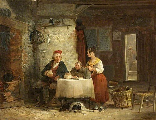 Interior of a Fisherman's Cottage, , William Shayer