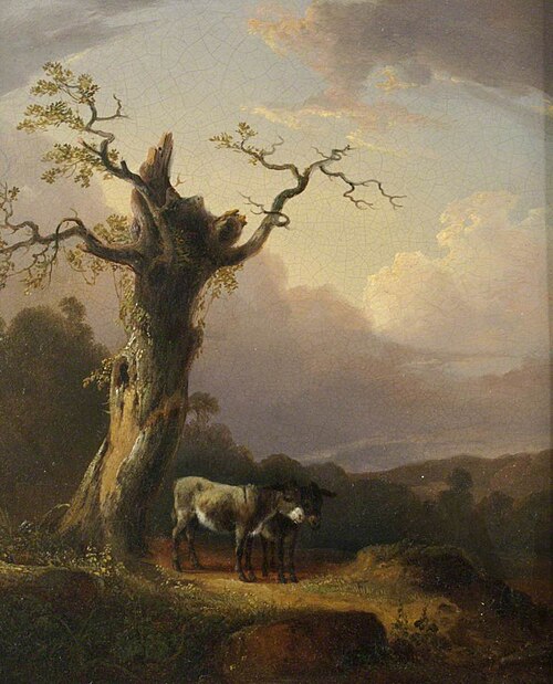 Donkeys in Landscape, , William Shayer