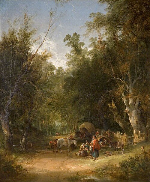 The Gypsy Tent, , William Shayer