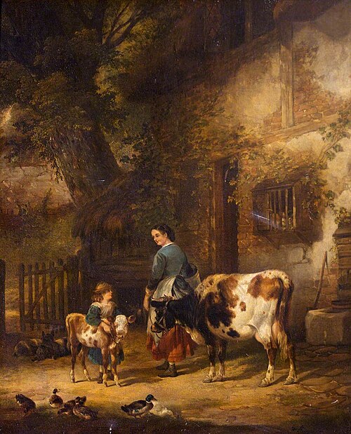 Milking Time, , William Shayer