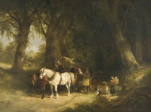 The Timber Wagon, , William Shayer