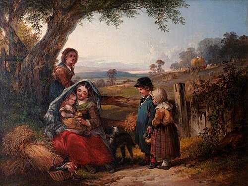 The Gleaners, , William Shayer