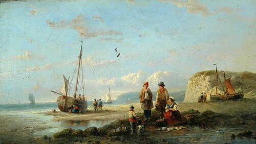 Coastal Scene, , William Shayer