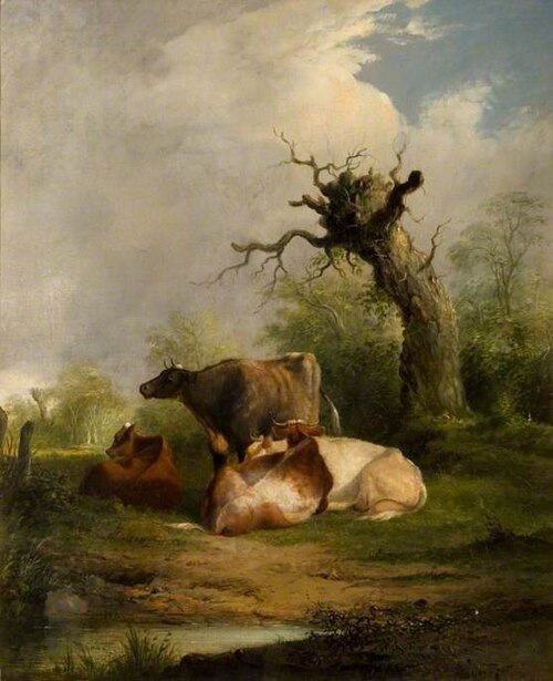Landscape with Cattle, , William Shayer