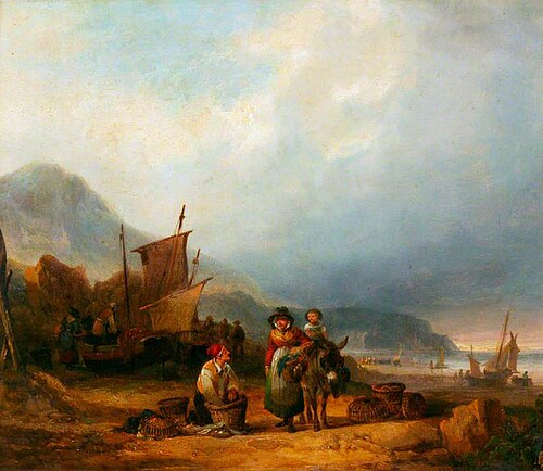 Buying Fish, , William Shayer