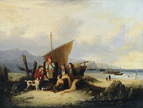Beach Scene, , William Shayer