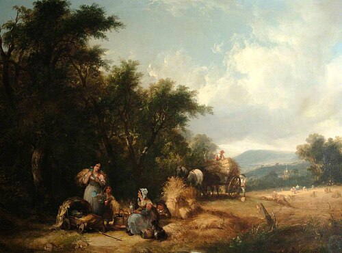 The Cornfield, , William Shayer