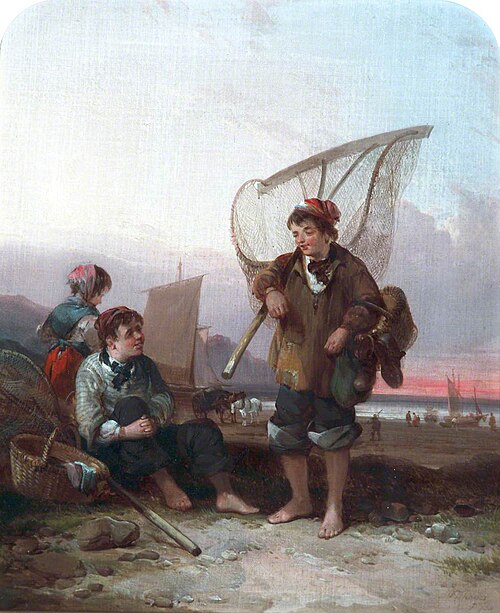 Fishermen, , William Shayer