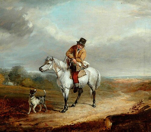 Returning from Market, , William Shayer