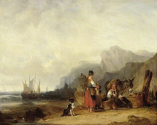 The prawn fishers, 1835, William Shayer