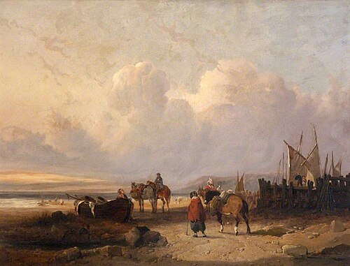 Beach Scene, 1843, William Shayer