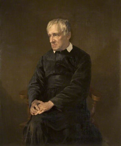 Portrait Of Cardinal Newman ( 1801-1890 ), 1879, William Thomas Roden