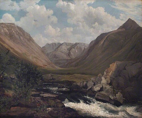 Ogwen Valley and Glyders, 1817, William Turner of Oxford