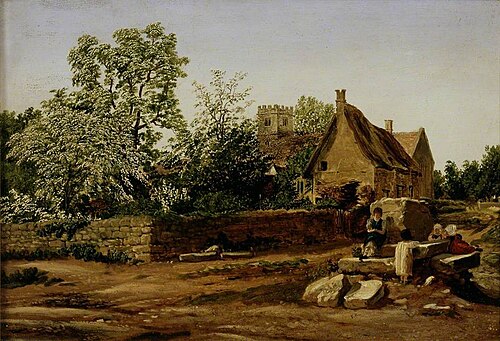 View of Marston, near Oxford, , William Turner of Oxford