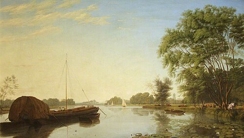 Oxford from the Towpath with Christ Church Meadow, , William Turner of Oxford