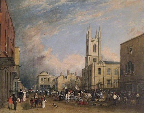 View of the High Street, Windsor, 1830, William Westall