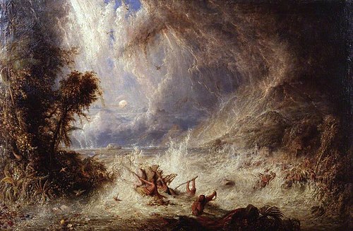 The Commencement of the Deluge, 1848, William Westall