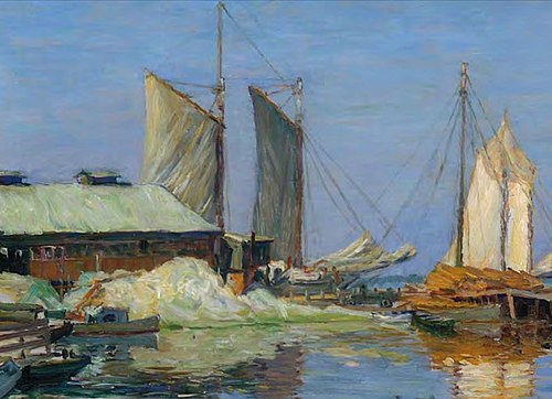 Oyster Warf, Biloxi, Mississippi, 1925, William Woodward