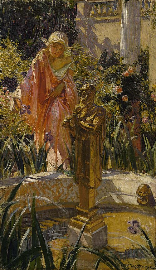 Stepping in the Fountain, 1916, William de Leftwich Dodge