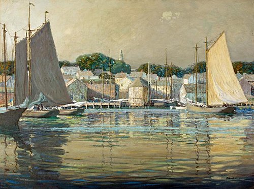 Shimmering Light, Gloucester, 1918, Wilson Henry Irvine