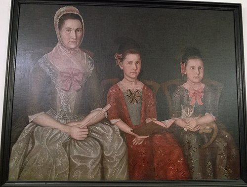 Portrait of the sister of the painter, Mrs. Ebenezer Crafts (1741-1812), née Mahitible Chandler, and, 1781, Winthrop Chandler