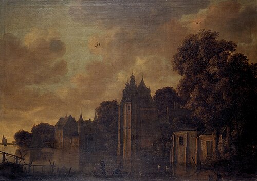 Fortification au bord d'une rivière, 1650, Wouter Knijff